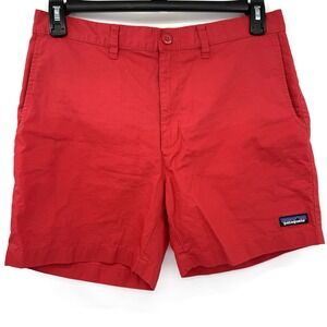 Patagonia Men's Solid‎ Red Medium Outdoor Waking Shorts